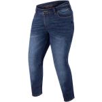 Jeans blu taglie comode di policotone da moto per Donna Bering Time 