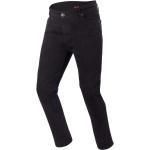 Jeans neri XXL taglie comode di policotone da moto per Uomo Segura 