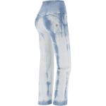 Jeans blu chiaro XXS tie-dye a vita alta per Donna Freddy WR.UP 