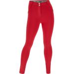 Pantaloni skinny scontati rossi S di cotone Bio per Donna Freddy WR.UP 