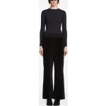 Pantaloni neri in velluto con elastico per Donna Balenciaga 