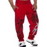 Pantaloni sportivi casual rossi 3 XL taglie comode di cotone lavabili in lavatrice per la primavera per Uomo 