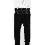 Pantaloni scontati neri in viscosa con elastico per Donna DKNY 