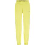 Pantaloni sportivi scontati gialli S di cotone con glitter per Donna Freddy 