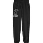 Pantaloni romantici neri XL traspiranti per l'estate con elastico per Donna Freddy Snoopy 