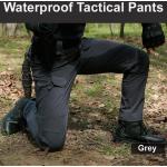 Pantaloni militari grigio chiaro 3 XL taglie comode di cotone mimetici antivento impermeabili traspiranti lavabili in lavatrice da arrampicata per Uomo 
