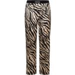 Pantaloni stampati neri XL di seta zebrati Tom Ford 