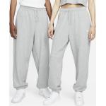 Pantaloni tuta scontati grigi XXL taglie comode di cotone per Donna Nike 