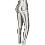 Pantaloni WR.UP® skinny vita alta similpelle metallizzata