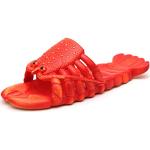 Pantofole rosse numero 45 antiscivolo per l'estate per Donna 