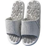 Pantofole massaggianti larghezza E grigie in PVC antiscivolo per Donna 