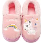 Pantofole larghezza E casual rosa numero 25 in PVC antiscivolo per l'inverno per bambini Iceunicorn 