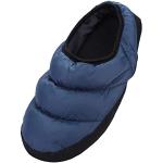 Pantofole imbottite larghezza A blu scuro numero 37 di tessuto sintetico tinta unita antiscivolo per l'inverno per Donna 