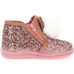 Pantofole larghezza A scontate rosa antico numero 25 con glitter per bambini Monnalisa 