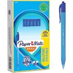 Papermate InkJoy 100 Penna a Sfera a Scatto, Punta Media da 1.0 mm, Confezione da 20, Blu