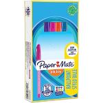 Papermate InkJoy 100ST Penne a Sfera con Cappuccio, Punta Media da 1.0 mm, Scatola da 12, Colori Assortiti