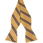 Accessori moda gialli di seta a righe per Uomo Trendhim 