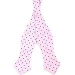 Accessori moda casual rosa chiaro in microfibra a pois per Uomo 