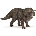 Papo 55002-Triceratopo Statuetta, Colore Marrone-R