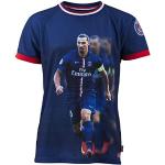 Paris Saint Germain PSG - Camicia della collezione ufficiale Zlatan Ibrahimovic n. 10 - Taglia: ragazzi, blu, 10 anni