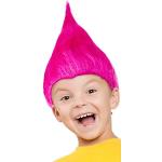 Parrucca da Troll per bambini e bambine in rosa, t