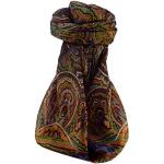 Pashmina & Silk Tradizionale Sciarpa Quadrata di Seta Kiya Maroon
