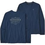 Magliette & T-shirt blu M sostenibili manica lunga con scollo rotondo per Uomo Patagonia 