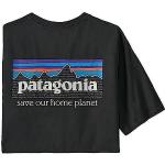 Magliette & T-shirt stampate nere S in PVC Bio sostenibili per Uomo Patagonia 