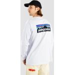 Magliette & T-shirt bianche S in PVC sostenibili manica lunga con manica lunga per Uomo Patagonia 