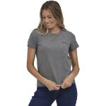 Magliette & T-shirt grigie L taglie comode in poliestere Bio sostenibili con scollo rotondo per Donna Patagonia 