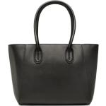 Shopping bags scontate nere di pelle per Donna Patrizia Pepe 