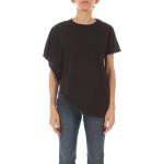Magliette & T-shirt asimmetriche scontate nere di cotone per Donna Patrizia Pepe 