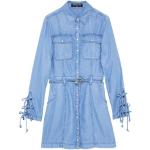 Mini abiti blu XS in denim Tencel mini manica lunga per Donna Patrizia Pepe 