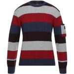 Maglie XL di lana a righe manica lunga a trecce per Uomo Paul&Shark 