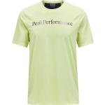 Magliette & T-shirt scontate gialle L in poliestere lavabili in lavatrice mezza manica con manica corta per Uomo Peak Performance 