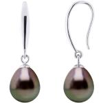 PEARLS & COLORS - Orecchini con perle coltivate di Tahiti 8-9 mm - Qualità A+ - Argento 925 - Gioiello da donna