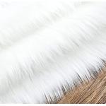 Tappeti shaggy scontati bianchi di pelliccia 