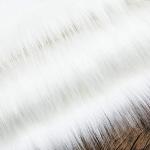 Tappeti shaggy bianchi di pelliccia 