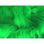 Copriletto verde smeraldo di pelliccia 