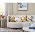 Cuscini scontati grigi 45x45 cm di cotone 4 pezzi per divani 