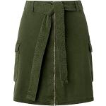 Minigonne verdi XS Tencel corte per Donna Pepe Jeans 
