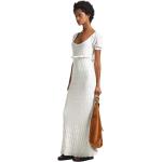 Pepe Jeans Goldie Short Sleeve Long Dress Bianco S Donna