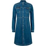 Pepe Jeans Lacey Long Sleeve Denim Dress Blu XS Donna