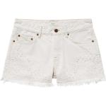 Pantaloncini scontati bianchi 7 XL di cotone di jeans per Donna Pepe Jeans 