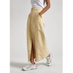Pepe Jeans Shelby Long Skirt Beige S Donna