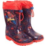 Stivali larghezza E rossi numero 25 in PVC impermeabili da pioggia per bambini Perletti Spiderman 