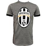 T-shirt manica corta grigie 8 anni taglie comode di cotone mezza manica per bambini Juventus 