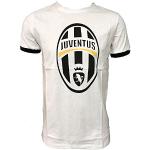 Magliette & T-shirt bianche S taglie comode di cotone mezza manica con manica corta per Uomo Juventus 