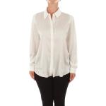 Camicie stretch eleganti bianche in poliestere manica lunga per Donna Marina Rinaldi Persona 