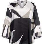 Camicie color block nere taglie comode manica lunga per Donna Marina Rinaldi Persona 